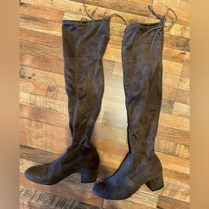 Women’s Over the Knee Boots 7.5, light brown